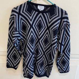 Silver and Black Sweater